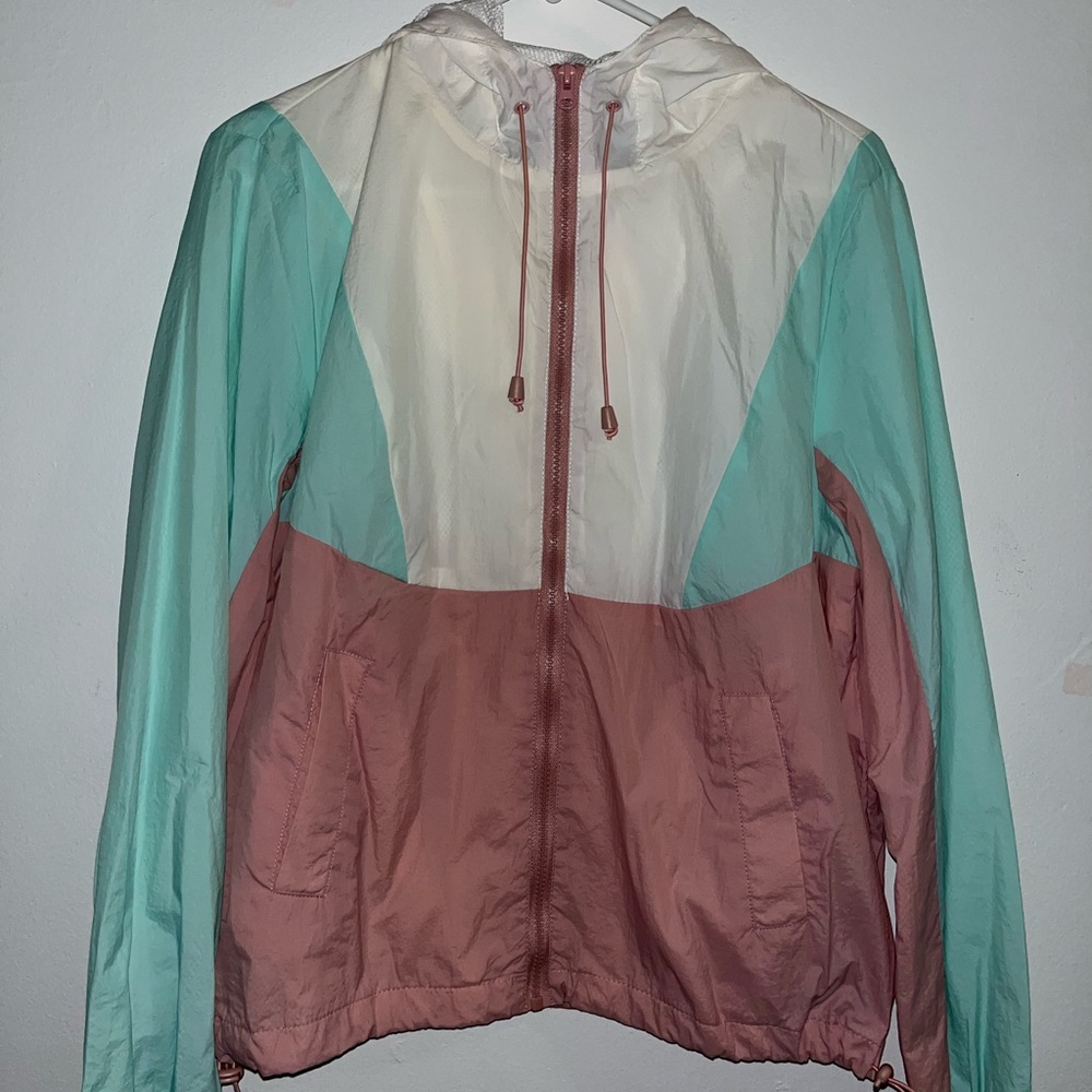 3 colored windbreaker